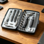 Compact Ratchet Screwdriver Set Multi Bit Portable Tool