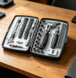 Compact Ratchet Screwdriver Set Multi Bit Portable Tool