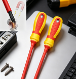 Insulated Magnetic Screwdriver Set Phillips and Flat Tool - Image 2