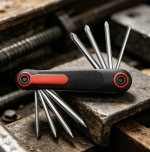 Folding Screwdriver Set Slotted and Phillips Portable Tool - Image 2