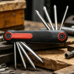 Folding Screwdriver Set Slotted and Phillips Portable Tool