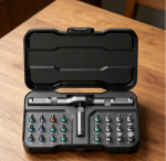 Magnetic Ratchet Screwdriver Set Multi Bit Tool - Image 2