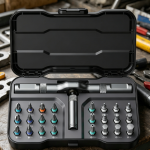 Magnetic Ratchet Screwdriver Set Multi Bit Tool