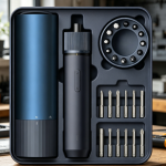 Electric Screwdriver Set USB Rechargeable LED Light Tool