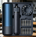 Electric Screwdriver Set USB Rechargeable LED Light Tool