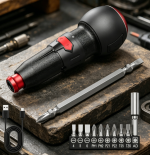 Rechargeable Electric Screwdriver Ball Grip Design Tool - Image 2