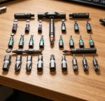 Magnetic Ratchet Screwdriver Kit Detachable Handle for Home and Bicycle Repair