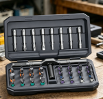 Magnetic Ratchet Screwdriver Set Multi Bit Tool Kit - Image 2