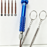 Mini Eyeglass Repair Screwdriver Keychain Tool for Glasses Phone Watch Electronics